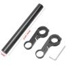 SJHY Bicycle Accessories 200MM Bicycle Carbon Fiber Tube Handlebar Bracket Extender Bike Headlight Mount Computer Cycling Flashlight Holder Bike Parts (Color : Black) view 2