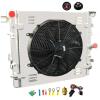 ALLOYWORKS Aluminum Radiator + Shroud Fan + Relay for 2007-2017 Jeep Wrangler JK 3.6L 3.8L 220Cu.V6 view 2