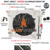 ALLOYWORKS Aluminum Radiator + Shroud Fan + Relay for 2007-2017 Jeep Wrangler JK 3.6L 3.8L 220Cu.V6 view 3