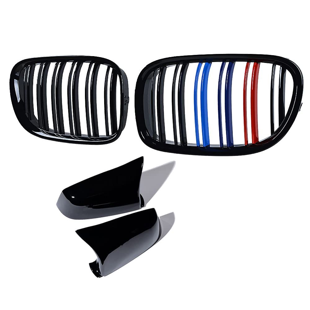 Anzios Glossy M-Color Grille & Mirror Covers for BMW 7 Series F01 F02 09-13