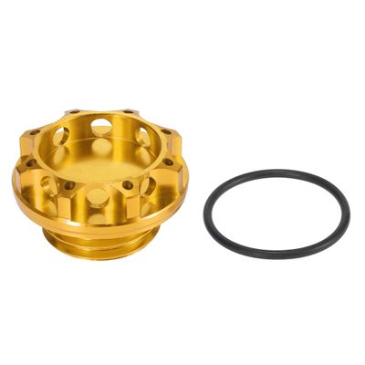 X AUTOHAUX Gold Tone Aluminum Alloy Car Gas Oil Filler Plug Cover Fuel Tank Caps for Subaru Ascent 2019-2021 for Subaru Forester 1998-2021 for BRZ