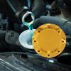 X AUTOHAUX Gold Tone Aluminum Alloy Car Gas Oil Filler Plug Cover Fuel Tank Caps for Subaru Ascent 2019-2021 for Subaru Forester 1998-2021 for BRZ view 2