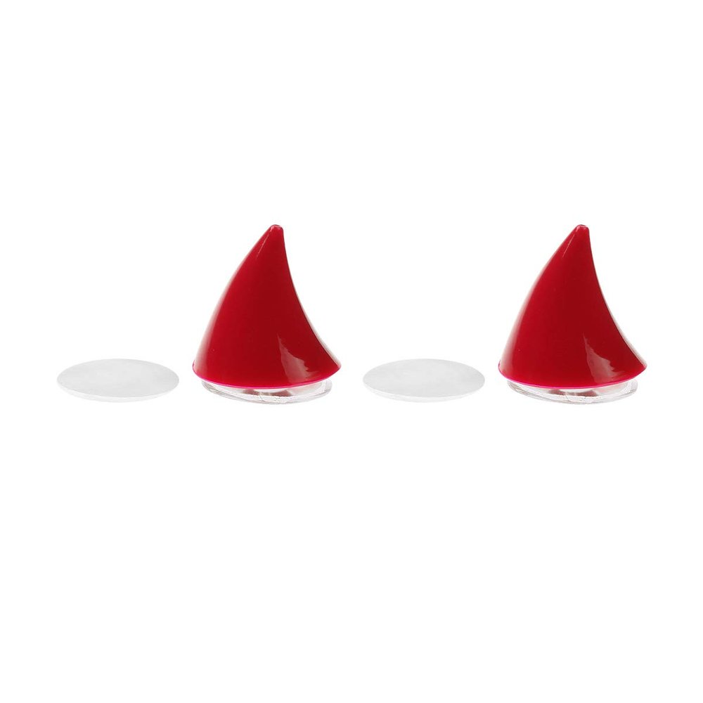 Aislor Devil Horns for Motorcycle Helmet with Suction Cups,Helmet Accessory for Bicycle Helmet, Ski Helmet, Motorcycle Helmet, Snowboard Helmet Red 2Pcs