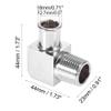 X AUTOHAUX 90 Degree Car Heater Hose Connector Aluminum Intake Manifold Connector 1/2 Inch NPT to 7/10 Inch view 3