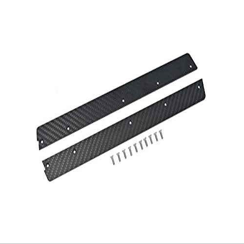 GPM for Arrma 1/7 Infraction 6S BLX ARA109001 Upgrade Parts Carbon Fiber Chassis Side Panels (25mm Wide) - 12Pc Set Black