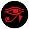 OTA STICKER VN Sticker Bumper Vinyl Symbol Eye of Horus Sign Embroidered Applique Decal Tumbler Hard HAT Helmet Vehicles Decor Laptop Notebook Water Proof Scrapbook Gift, Red view 1