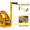 Boat Trailer Winch, 1200lbs Hand Crank Winch with Brake and Cable for Anchor, Portable Manual Gear Winch for ATV/UTV, Two-Way Self-Locking Traction Device view 4
