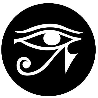 OTA STICKER VN Sticker Bumper Vinyl Symbol Eye of Horus Sign Embroidered Applique Decal Tumbler Hard HAT Helmet Vehicles Decor Laptop Notebook Water Proof Scrapbook Gift White