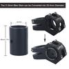 BNVB Bike Handlebar Shim 25.4-31.8 Aluminum Alloy Bicycle Handlebar Stem Shim Adapter (black) view 2