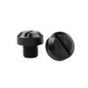 2Pcs M10x1.25 Motorcycle Mirror Hole Plugs Right Left Screws Bolts Aluminum CNC for Yamaha for Kawasaki for Suzuki Motor Parts (Black) view 3