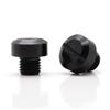 2Pcs M10x1.25 Motorcycle Mirror Hole Plugs Right Left Screws Bolts Aluminum CNC for Yamaha for Kawasaki for Suzuki Motor Parts (Black) view 4