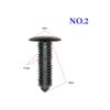 6mm 7mm 8mm Plastic Rivets Vehicle Fasteners Roof Liner Trunk Cover Molding Trim Acoustic Mat Retainer Clips,20PCS NO.2 view 2