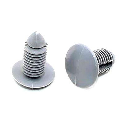 30pcs 10mm Hole Nylon Plastic Rivets Gray Vehicle Fasteners Roof Lining Trunk Trim Panel Retainer Clips,Gray 30PCS