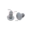 30pcs 10mm Hole Nylon Plastic Rivets Gray Vehicle Fasteners Roof Lining Trunk Trim Panel Retainer Clips,Gray 30PCS view 4