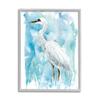 Stupell Industries Whooping Crane Solemn Still Life Blue Marsh Water view 1