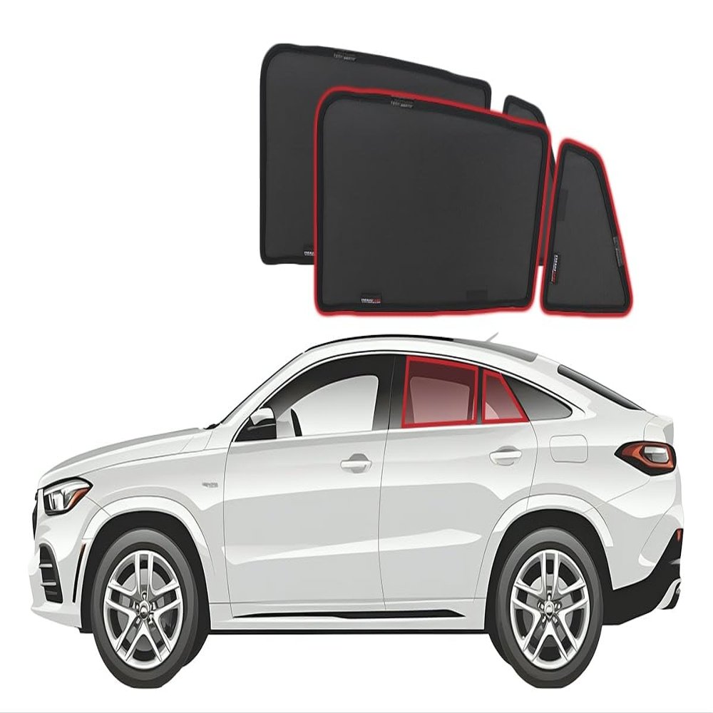 Genuine SNAPSHADES Car Rear Window Shades for Mercedes-Benz GLE Coupe 3rd Gen (C292; 2015-2019)