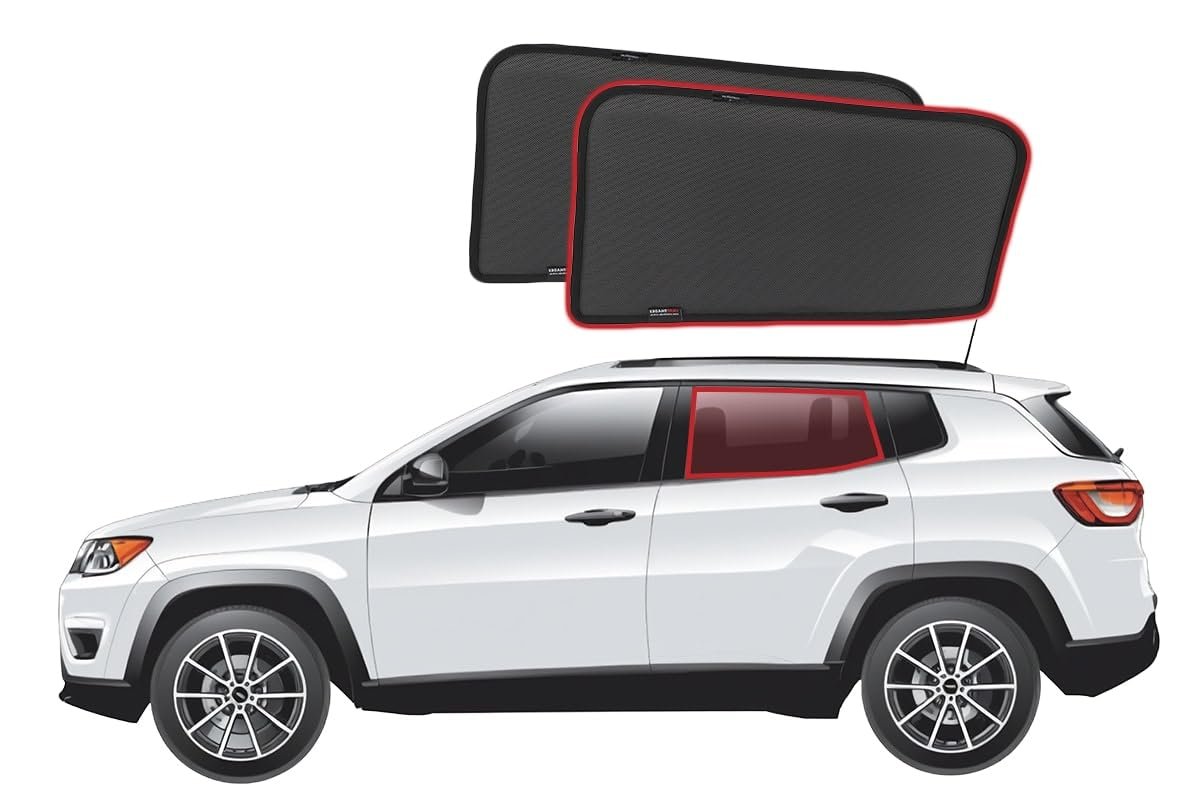 Genuine SNAPSHADES Car Rear Window Shades for Jeep Compass 2nd Gen (MP/552; 2017-Present)