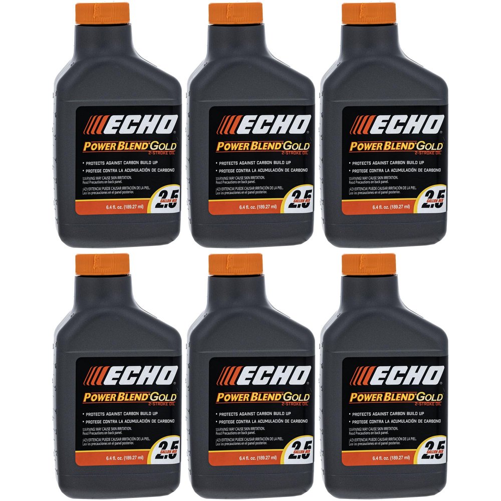 Echo 6450025G PowerBlend Gold Xtended Life Engine Oil 6.4 fl. oz. 50:1 6-PACK