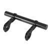 X AUTOHAUX Bicycle Aluminum Alloy Double Handlebar Extension Bracket Carbon Fiber Pattern Black view 1
