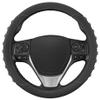 Motor Trend FlexGrip Gray Steering Wheel Cover for Cars Standard 15 inch Car Steering Wheel Cover, Gray and Black Steering Wheel Protector for Auto Truck Van SUV view 1