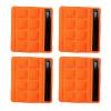 PAXLamb Universal Helmet Chin Pads Foam Sponge Pad Strap Padding Replacement Lining Cushion Mat Liner for Sport Outdoor Cycling Bike Motorcycle Bicycle Riding (Orange 4PCS) view 1