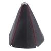 Universal Car Gear Shift Knob Boot Leather Shift Knob Boot Gear Head -Proof Cover with Red Seam Car Styling Accessory view 1