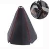 Universal Car Gear Shift Knob Boot Leather Shift Knob Boot Gear Head -Proof Cover with Red Seam Car Styling Accessory view 4