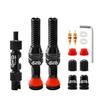 MUQZI Tubeless Schrader Valve Stems Kits - Alloy 60mm Bike No Tubes Valve Schrader Stems Universal for MTB Rim Tubeless Valve with Removal Tool, Black view 1