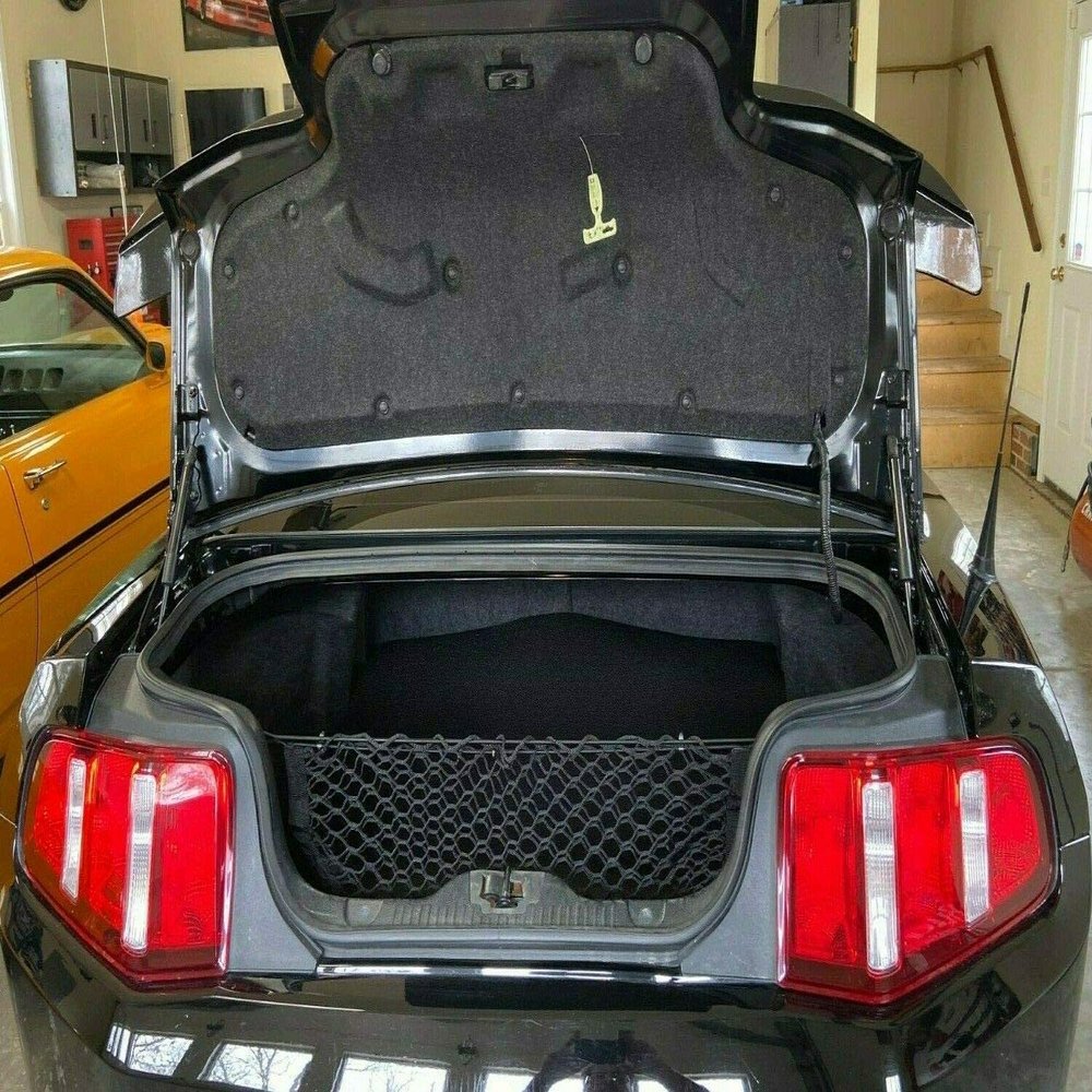 EACCESSORIES EA Trunk Organizer for Ford Mustang 2005-2014 Mesh Car Trunk Organizer Cargo Net for Sedans Nylon Mesh Netting Compatible with Ford Mustang 2005-2014
