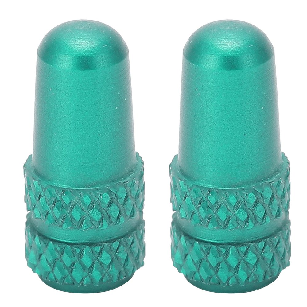 2Pcs Valve ,Aluminium Alloy Valve Stem Accessories for Mountain Bike,Road (Green) and Spare Parts