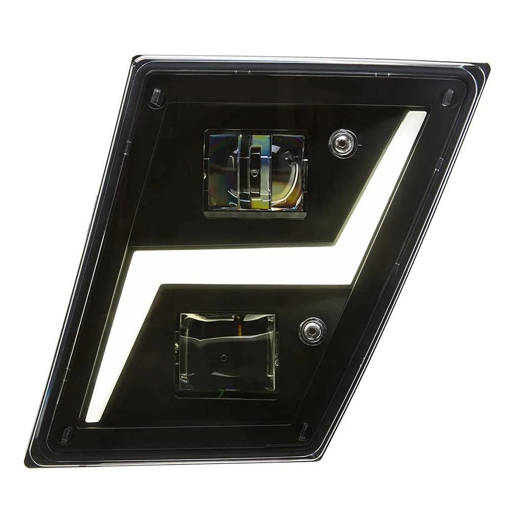 FORTPRO Black Fog LED Lights Compatible with Volvo VNL - Driver Side | F236827