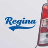 Custom Brother - Regina Name Blue Color Car Laptop Wall Bumper Decal Sticker, DesA78 view 1