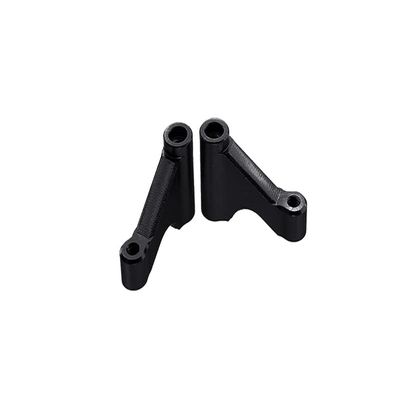 GPM For Losi 1/18 Mini-T 2.0 2WD Stadium Truck Upgrade Parts Aluminum Front Chassis Brace - 2Pc Set Black