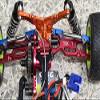 GPM for Losi 1/18 Mini-T 2.0 2WD Stadium Truck Upgrade Parts Aluminum + Stainless Steel Adjustable Tie Rods - 18Pc Set Orange view 2