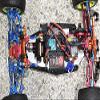GPM for Losi 1/18 Mini-T 2.0 2WD Stadium Truck Upgrade Parts Aluminum + Stainless Steel Adjustable Tie Rods - 18Pc Set Orange view 4