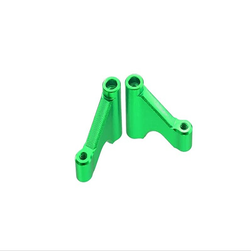 GPM for Losi 1/18 Mini-T 2.0 2WD Stadium Truck Upgrade Parts Aluminum Front Chassis Brace - 2Pc Set Green