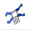 GPM For Losi 1/18 Mini-T 2.0 2WD Stadium Truck Upgrade Parts Aluminum + Stainless Steel Adjustable Front Steering Tie Rod - 6Pc Set Blue view 1