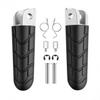 XYZMT Front Foot Pegs Compatible with Honda CBR600 VTR250 CBR1000F CBR900RR VTR1000 RC51 CB1300 - Anti-Slip Rubber Motorcycle Footrests with Mounting Kit - Vibration Dampening Rider Pedals (Pair) view 1