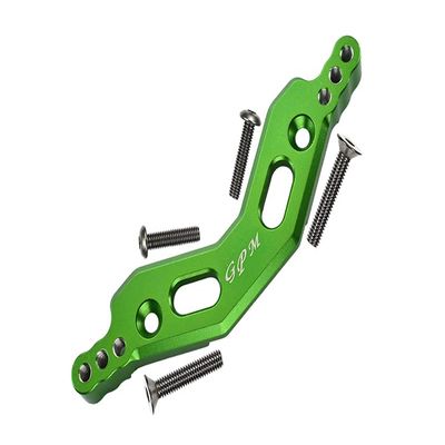 5Pc Set Upgrades Aluminum Front Damper Mount with Granite 4X4 Mega Moster Truck Ar102680 Rc Cars by GPM (Green)