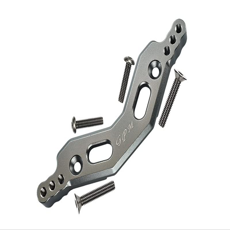 GPM for ARRMA 1/10 Granite 4X4 MEGA Moster Truck Aluminum Front Damper MOUNT-5PC Set (Gray)
