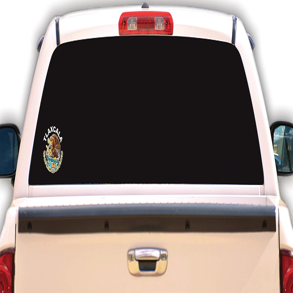 Tlaxcala Mexican Flag Escudo Decal Eagle States Aguila Decal Car Window Laptop Vinyl Sticker Escudo Vinyl Sticker Mexican Pride (3.9" x 4.2")