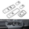 Voodonala Window Lift Switch Power Window Control Regulator Button Embellishment Trim 2018-2025+ Dodge RAM Interior Accessories ABS Chrome 5PCS view 1