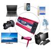 ZWJABYY Inverter,2200W/1600W Pure Sine Wave Inverter,Car Inverter Dc 12V/24V to Ac 110V/220V Power Bank with Ac Outlet LCD Digital Display Power Converter,1600W-12Vto220V view 2