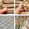 Safety Net Treehouse Climbing Cargo Rope Ladder Truck Trailer Heavy Duty Rope Netting Balcony Banister Stair Protection Fence Decor Mesh Grid 10cm (Size : 1 * 1m(3 * 3ft)) view 3