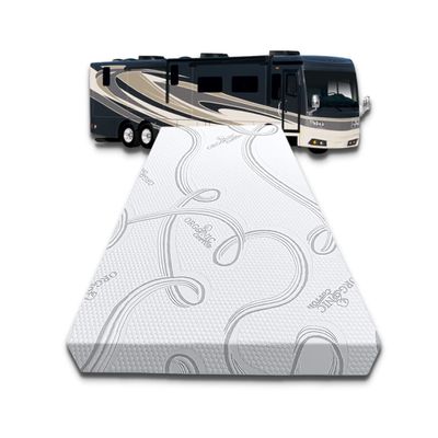 FoamRush 4-Inch Truck (32" x 29") Gel Memory Foam Mattress Replacement with Cotton Cover, Medium Firm, Comfort Pressure Relief Support, Made in USA, Camper Trailer RV Travel