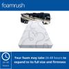 FoamRush 4-Inch Truck (32" x 29") Gel Memory Foam Mattress Replacement with Cotton Cover, Medium Firm, Comfort Pressure Relief Support, Made in USA, Camper Trailer RV Travel view 4