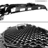 Syon Auto FITS 2017-2018 MAZDA 3 GLOSSY BLACK HONEYCOMB FRONT GRILL REPLACEMENT W/ EMBLEM view 2