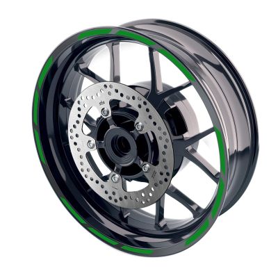 MC MOTOPARTS 17 inch Wheel Outer Rim Stickers S04B Compatible with GSX1300R GSXR1000 GSXR600 Dark Green