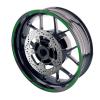 MC MOTOPARTS 17 inch Wheel Outer Rim Stickers S04B Compatible with GSX1300R GSXR1000 GSXR600 Dark Green view 1