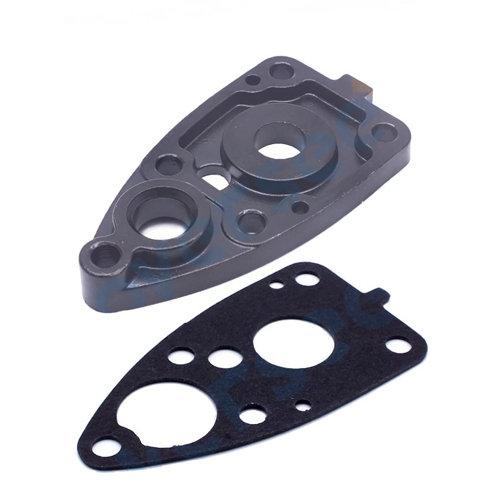 OVERSEE 6E0-45321-01-5B Water Pump Aluminium Plate, 6E0-45315-A0-00 Packing Lower CASE for Yamaha 2 Stroke Outboard Engine 4HP 5HP